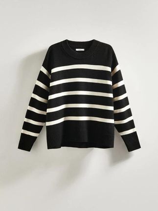 Reserved - Sweter w paski - czarny