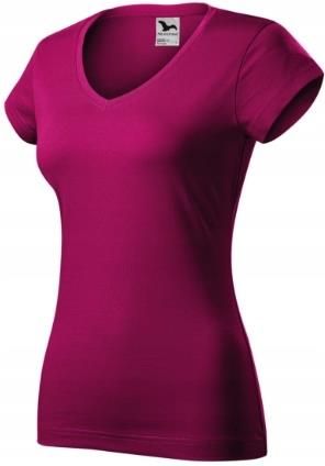 Damska koszulka w serek T-shirt Malfini Fit V-neck Bluzka roz. L