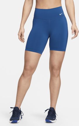 Damskie kolarki menstruacyjne ze średnim stanem 18 cm Nike One Leak Protection - Niebieski