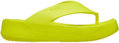 Klapki damskie Crocs Getaway Platform Flip zielone 209410 76M