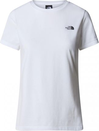 Koszulka damska The North Face W S/S Simple Dome Slim Tee Rozmiar: S / Kolor: biały