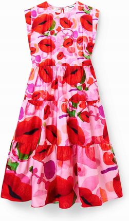 Desigual Sukienka letnia Monsieur Christian Lacroix Tulip 23SWVW25 Różowy R