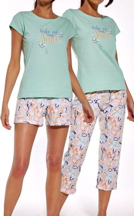 Bawełniana piżama damska Cornette 665/280 Wake up (L)