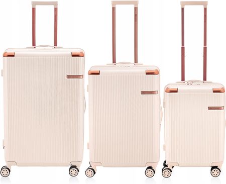 Betlewski Zestaw 3 walizek na wyjazd wakacje dla całej rodziny kółka obrot