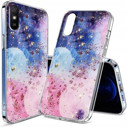 Itel Etui Do Xiaomi Redmi 9A Glamour Silikon Glitter Brokatowe Case Szkło