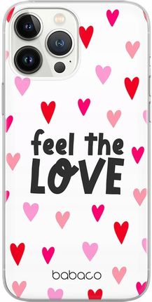 Babaco Etui Do Samsung S24 Feel The Love 001 Nadruk Częściowy Przeźroczysty