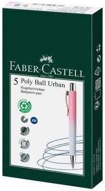 Faber Castell Długopis Poly Ball Urban Xb 5szt. Różowy