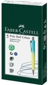 Faber Castell Długopis Poly Ball Urban Xb 5szt. Niebieski