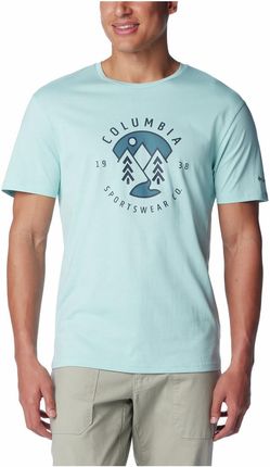 Koszulka męska Columbia M Rapid Ridge™ Graphic Tee Wielkość: M / Kolor: jasnoniebieski