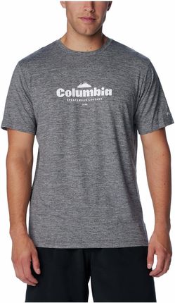Koszulka męska Columbia Kwick Hike™ Graphic SS Tee Wielkość: M / Kolor: szary/czarny