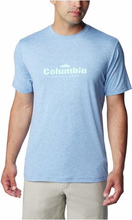Koszulka męska Columbia Kwick Hike™ Graphic SS Tee Wielkość: XXL / Kolor: jasnoniebieski