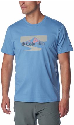 Koszulka męska Columbia Path Lake™ Graphic Tee II Rozmiar: XL / Kolor: jasnoniebieski