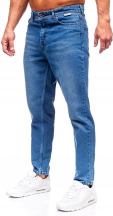 Spodnie Jeansowe Męskie Regular Fit Niebieskie GT22 DENLEY_36/XL