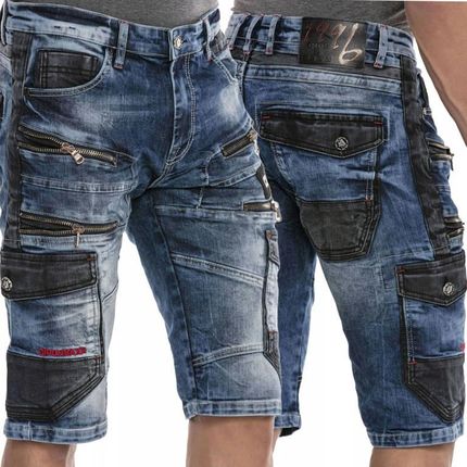 Spodenki Spodnie Męskie Krótkie Jeans Cipo Baxx