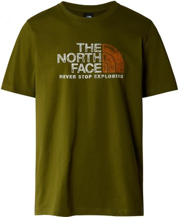 Koszulka męska The North Face M S/S Rust 2 Tee Rozmiar: L / Kolor: zielony