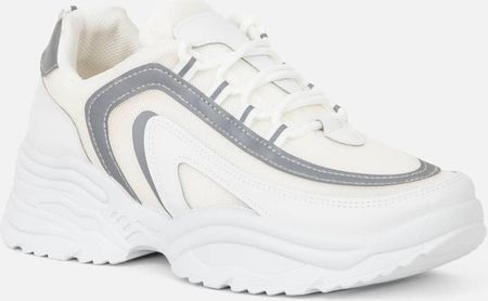 Białe sportowe buty męskie szare adidasy 42