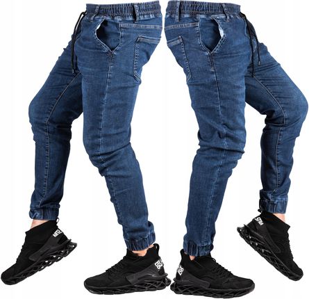 Spodnie Joggery męskie jeansowe Aulus r.33