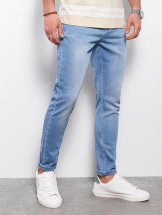 Spodnie męskie jeansowe jasnoniebieskie V4 P0101 L