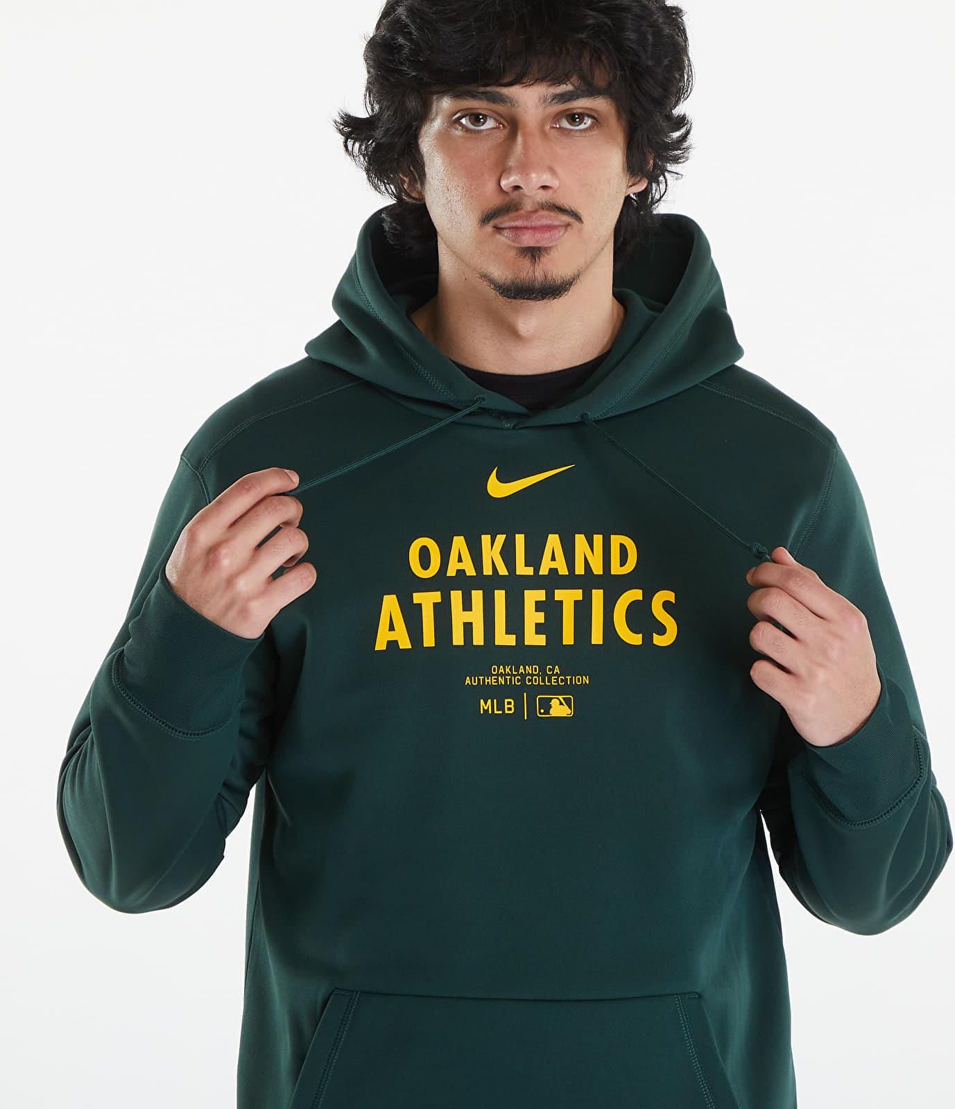 Nike Men's AC TF Hoodie PO Oakland Athletics Pro Green/ Pro Green