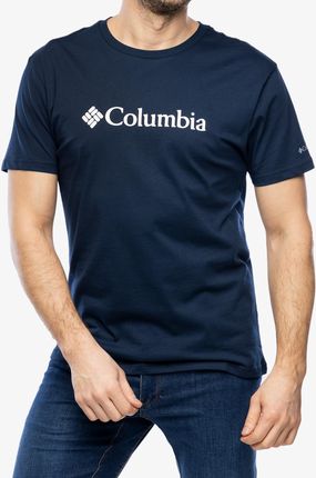 Koszulka z nadrukiem Columbia CSC Basic Logo Short S/S - collegiate navy/white