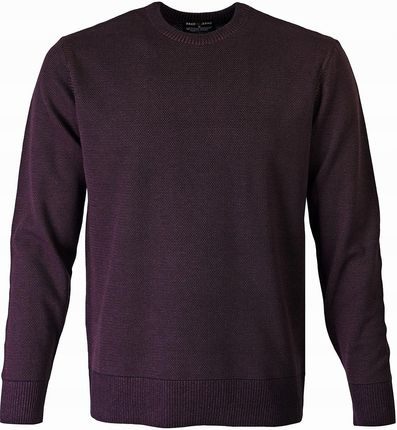 Sweter męski klasyczny Fioletowy XL