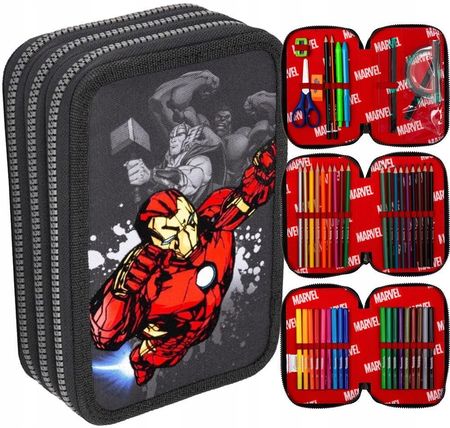 Coolpack Piórnik 3 Komorowy Z Wyposażeniem Disney Core Jumper Avengers