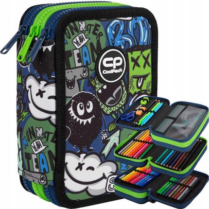 Coolpack Piórnik 3 Komorowy Z Wyposażeniem Jumper Monster Team