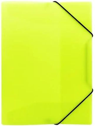 Biurfol Teczka A4 Z Gumką Pp Neon Żółty