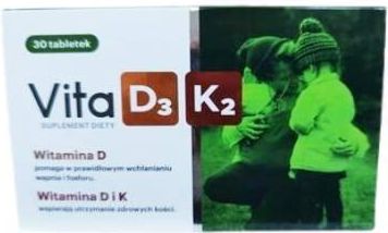 Vita D3 K2, 30 tabletek 
