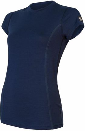 Damska koszulka Sensor Merino Active Deep Blue Wielkość: S / Kolor: niebieski