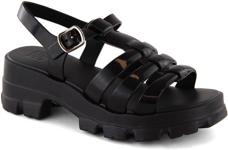 Komfortowe sandały damskie pachnące gumowe czarne Zaxy NN285039