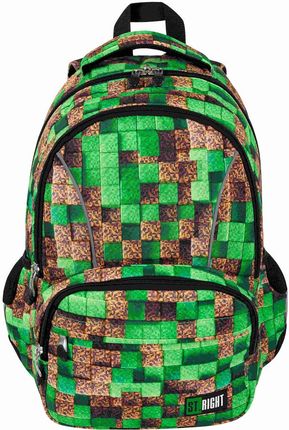 St.Right Plecak 2 Komorowy Pixel Cubes