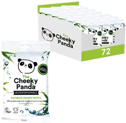 Cheeky Panda Chusteczki Nawilżane Podróżne 12 Szt. Karton 72 Opakowania