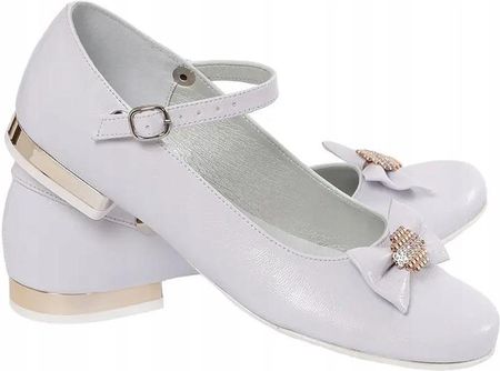 Buty komunijne dla dziewczynki balerina obuwie na komunię baleriny OM805-40