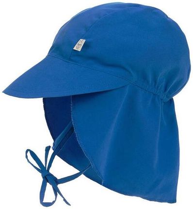 Lassig czapka przeciwsłoneczna z daszkiem i osłoną karku UV80 Splash & Fun blue 50/51