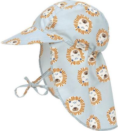 Lassig czapka przeciwsłoneczna z daszkiem i osłoną karku UV80 Splash & Fun Lew powder blue 46/49