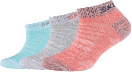 skarpetki dla dziewczynki Skechers 3PPK Girls Mesh Ventilation Socks SK43032-3060