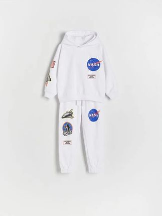 Reserved - Dresowy komplet NASA - biały