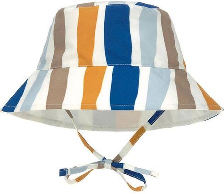 Lassig dwustronny kapelusz przeciwsłoneczny UV80 Splash & Fun Fale blue/nature 46/49