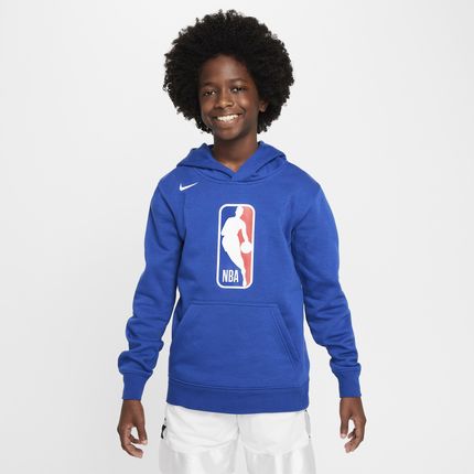 Bluza z kapturem dla dużych dzieci Nike NBA Team 31 Club Fleece - Niebieski