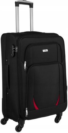 Peterson średnia pojemna walizka miękka na 4 kółkach bagaż