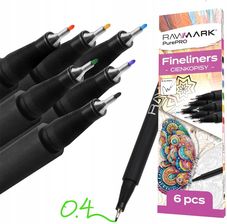 Zdjęcie Rawmark Cienkopisy Finliner 6 Kolorów - Pobiedziska