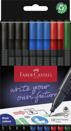 Faber-Castell Cienkopisy Grip 10 Kolorów