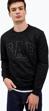 Gap Bluza Męska Logo Crewneck Black