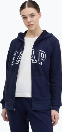 Gap Bluza Damska French Fullzip Logo Hoodie Navy