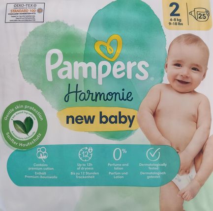 Pampers Harmonie Baby 2 (4-8kg) 25 szt