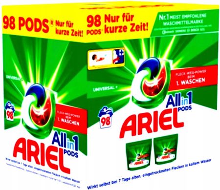 Ariel Kapsułki do prania all in 1 Universal+ 98 szt.