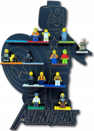 Lego Półka Avengers Na Figurki 40Cm 24Szt. Kolor