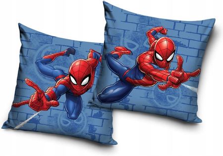 Poszewka Pluszowa Dekoracyjna Na Poduszkę Spiderman 40X40Cm Welwet Marvel