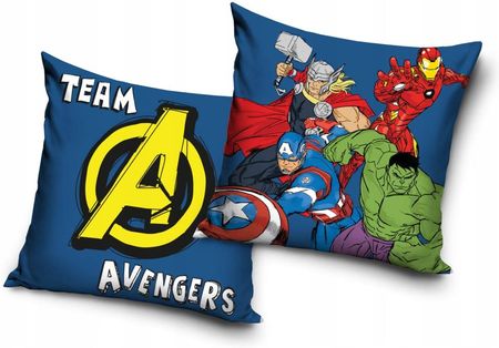 Poszewka Pluszowa Dekoracyjna Na Poduszkę Avengers 40X40Cm Marvel Welwet